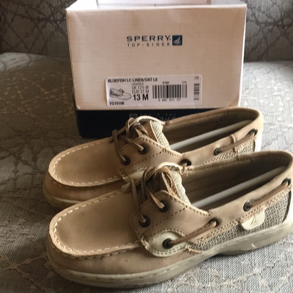 sperry bluefish linen oat
